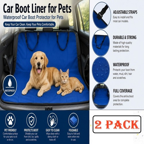 Car boot seat protector - 2x,