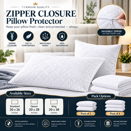 Quilted waterproof pillow - waterproof,